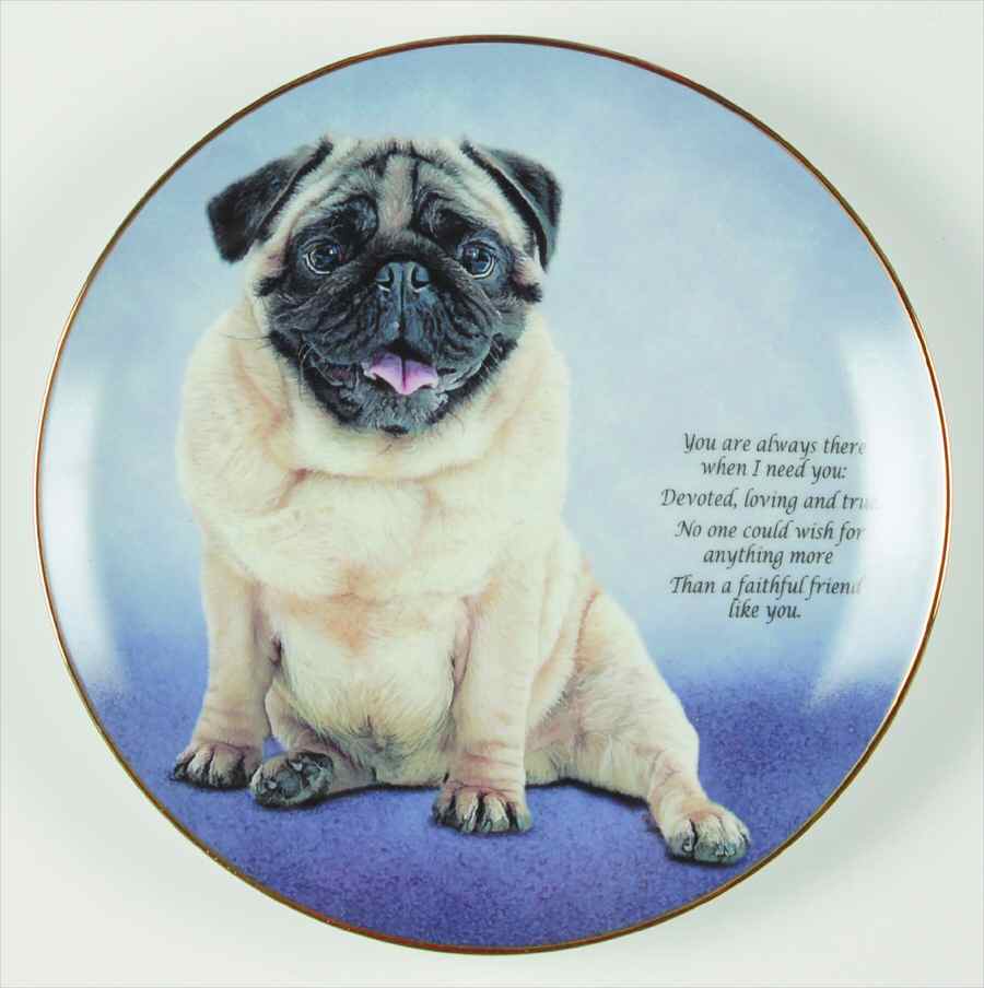 Devoted Pugs Faithful Friends - No Box by Danbury Mint-1