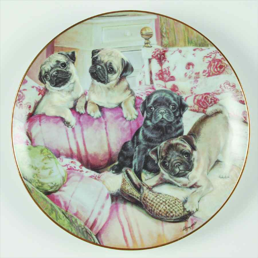 Pug Family Rise And Shine - No Box by Danbury Mint-1