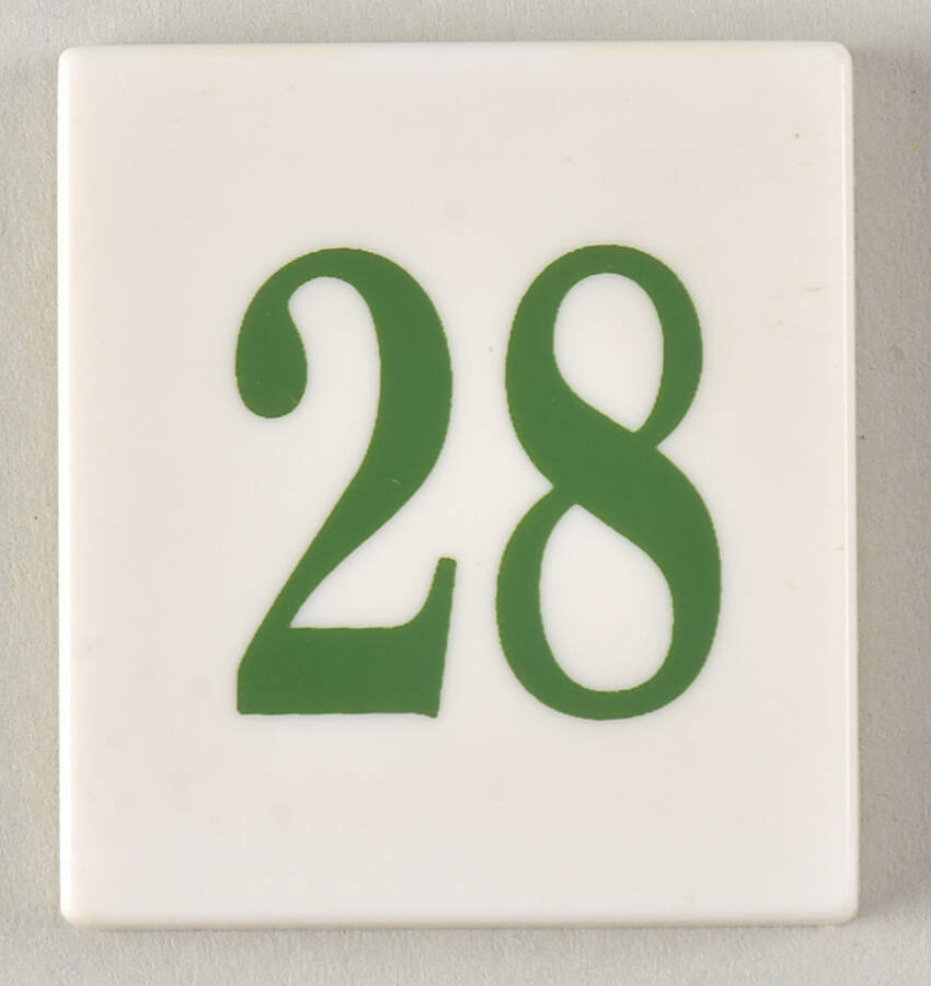 John Deere Perpetual Calendar #28 Tile - No Box by Danbury Mint-1
