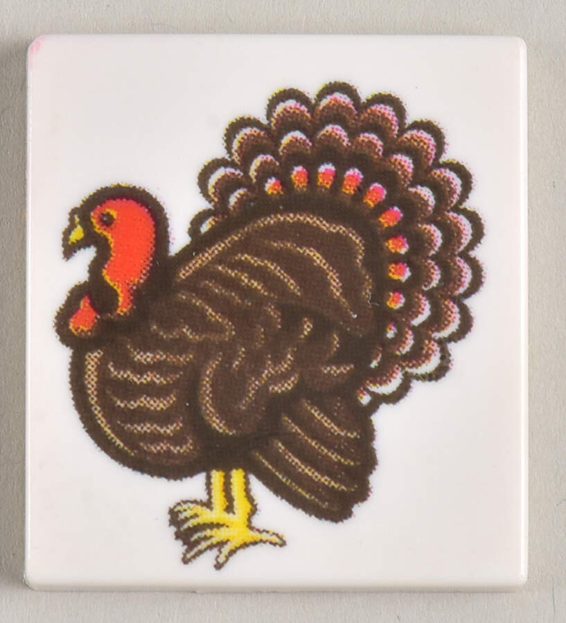 John Deere Perpetual Calendar Thanksgiving Tile - No Box by Danbury Mint-1