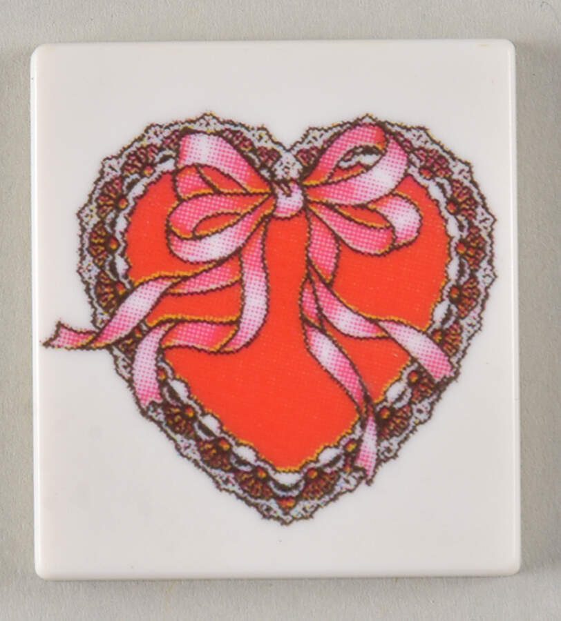 John Deere Perpetual Calendar Valentine's Day Tile - No Box by Danbury Mint-1