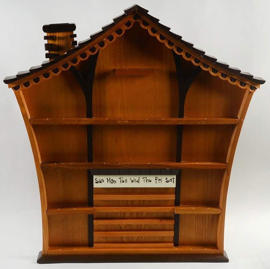 Boyds Bear Calendar Perpetual Wooden Display Rack - Display Rack Wood by Danbury Mint-1
