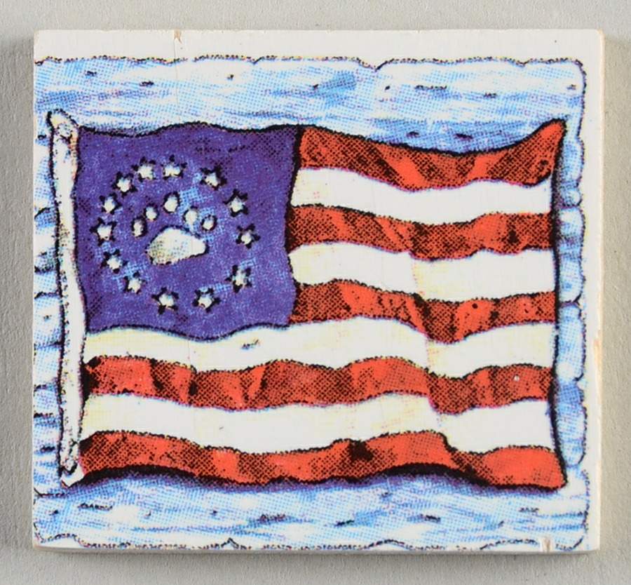 Boyds Bear Calendar Perpetual 4th Of July Tile - No Box by Danbury Mint-1
