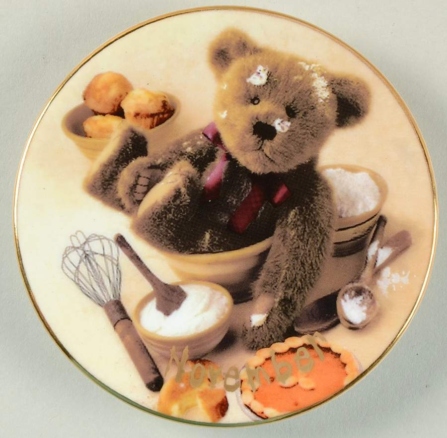 Boyds Bear Calendar Perpetual November - No Box by Danbury Mint-1