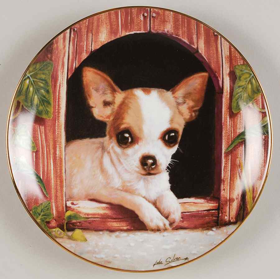 Chihuahuas In The Doghouse - No Box by Danbury Mint-1