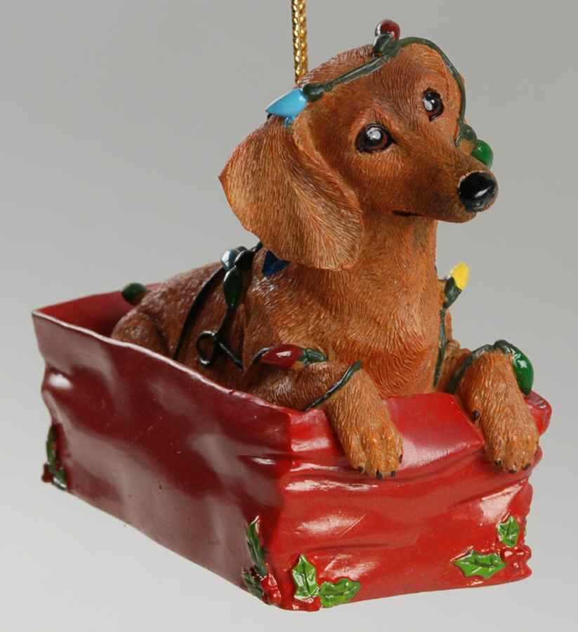 Delightful Dachsunds Lit Up With Mischief - No Box by Danbury Mint-1