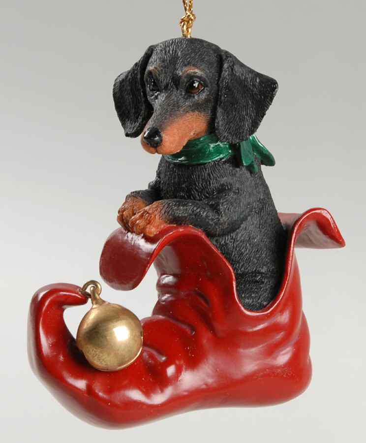 Delightful Dachsunds Santa's Little Elf - No Box by Danbury Mint-1