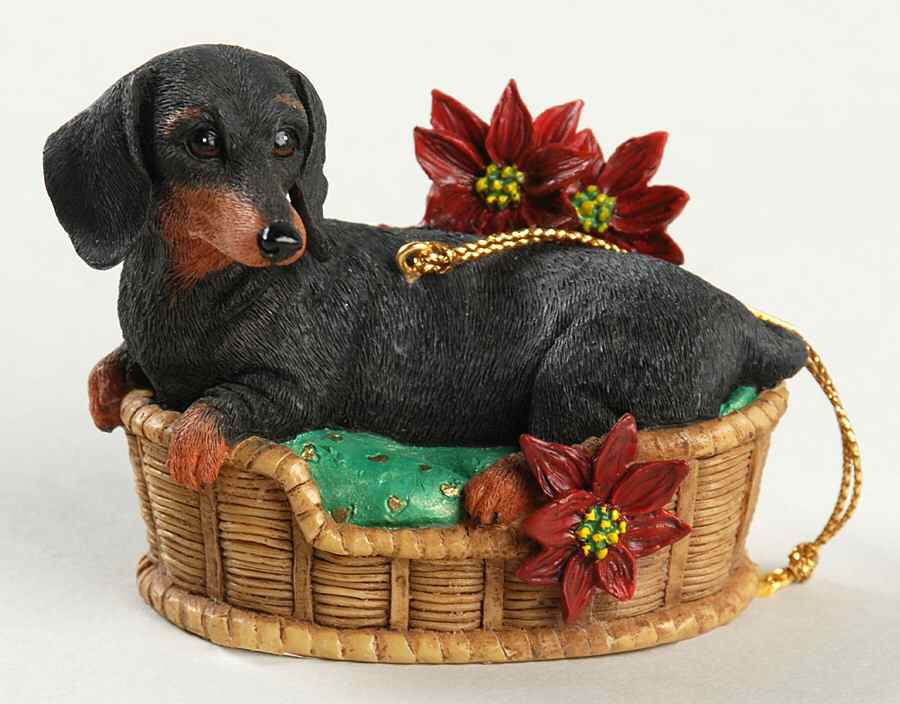 Delightful Dachsunds Waiting For Santa - No Box by Danbury Mint-1
