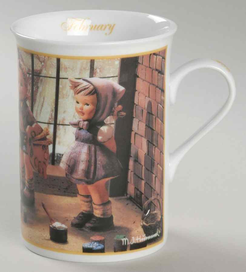 M I Hummel Mugs of the Year February-The Artist - No Box by Danbury Mint-1