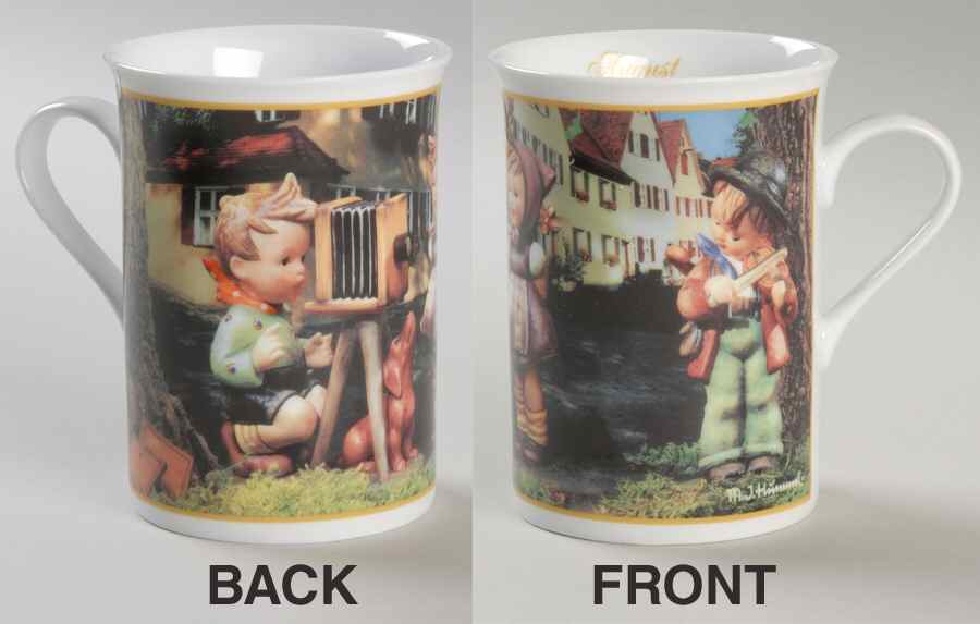 M I Hummel Mugs of the Year August -The Photographer - Boxed by Danbury Mint-1