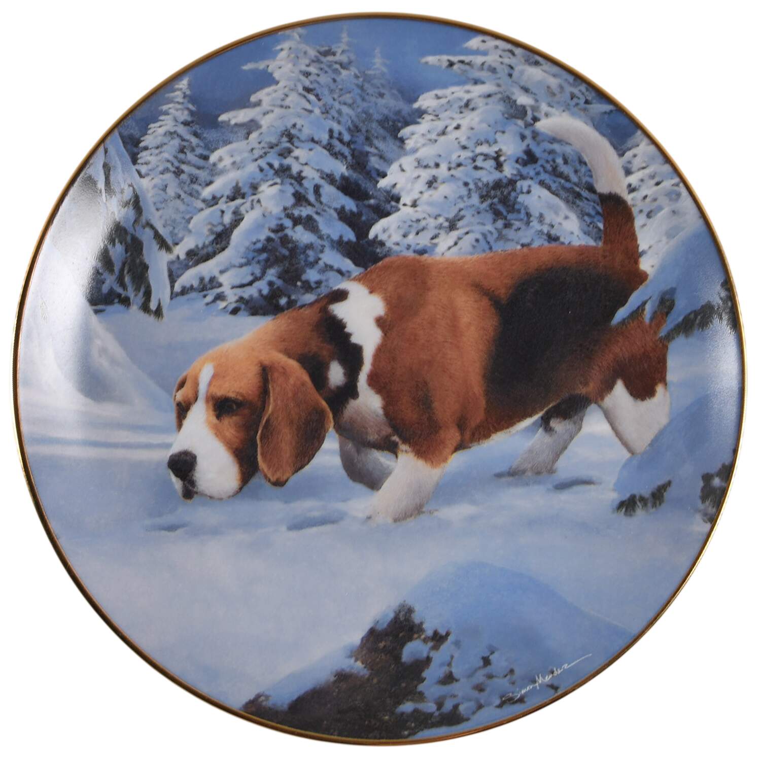 Beagles On The Trail - No Box by Danbury Mint-1
