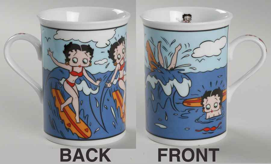 Betty Boop Mug Wipe Out Betty - No Box by Danbury Mint-1