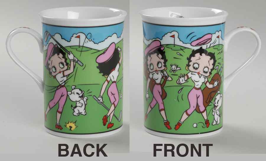 Betty Boop Mug Betty On The Links - Boxed by Danbury Mint-1