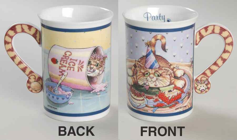 Comical Cats Collector Mug Party Time - Boxed by Danbury Mint-1