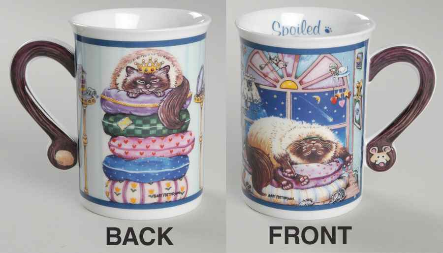 Comical Cats Collector Mug Spoiled Rotten - No Box by Danbury Mint-1
