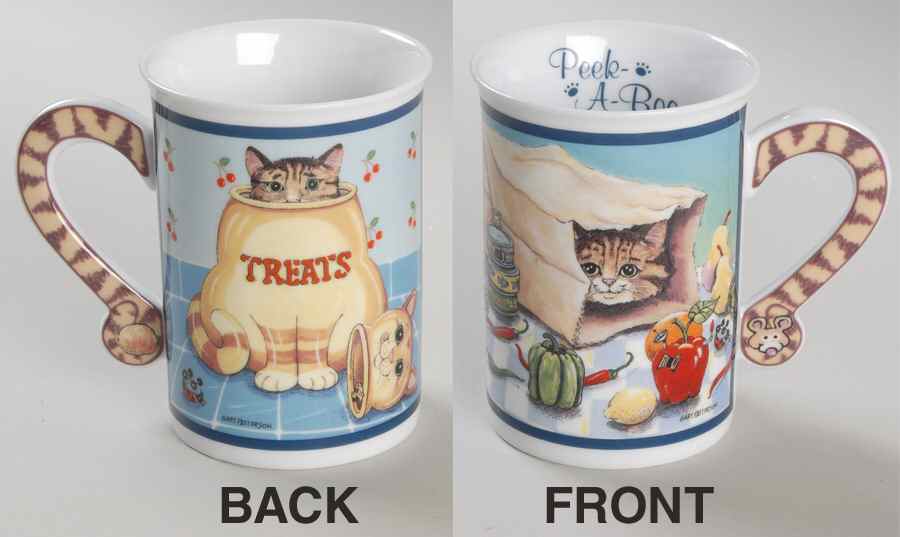 Comical Cats Collector Mug Peek-A-Boo - No Box by Danbury Mint-1