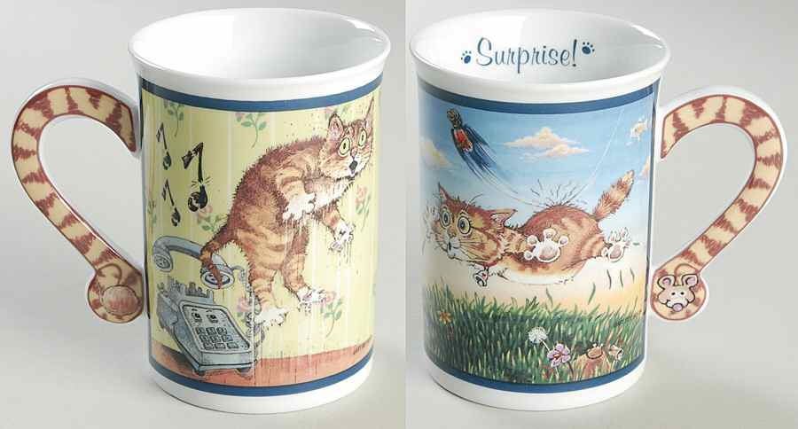 Comical Cats Collector Mug Surprise! - No Box by Danbury Mint-1