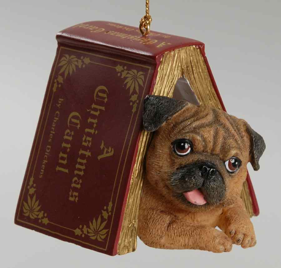 Pugs and Kisses Ornament Holiday Classic - No Box by Danbury Mint-1