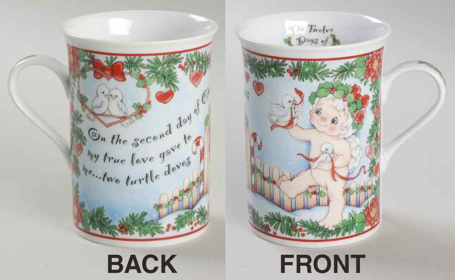 Dreamsicles Twelve Days of Christmas Mug Two Trurtle Doves - No Box by Danbury Mint-1