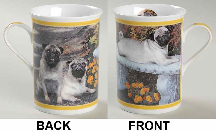 Purely Pugs Mug Taking A Break - No Box by Danbury Mint-1