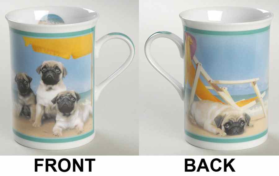 Purely Pugs Mug Made In The Shade - No Box by Danbury Mint-1