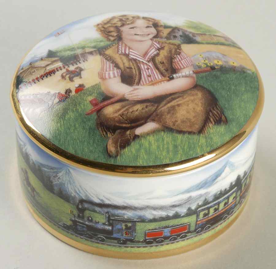 Shirley Temple Music Box Susannah Of The Mounties - Boxed by Danbury Mint-1
