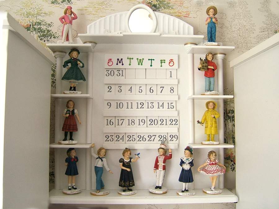 Shirley Temple Calendar Shirley Temple Perpetual Calendar-Set - Boxed by Danbury Mint-1