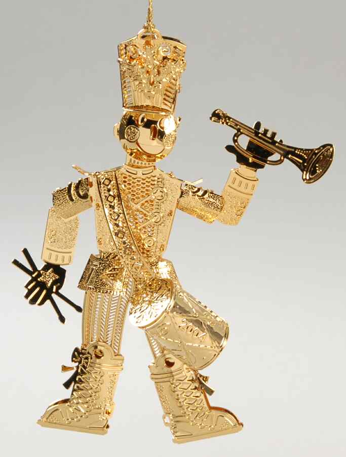 2004 Gold Christmas Ornament Collection Toy Soldier - No Box by Danbury Mint-1