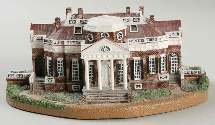 Homes of the Presidents Monticello - No Box by Danbury Mint-1