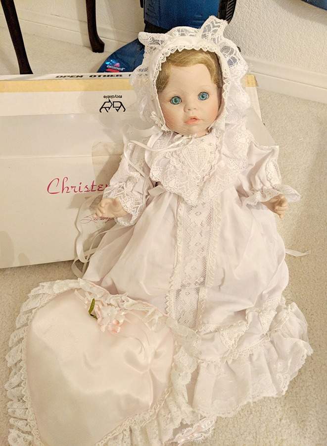 Dolls By Susan Wakeen Christening Day - No Box by Danbury Mint-1