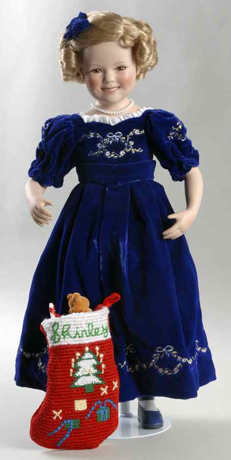 Shirley Temple Christmas Doll Gift Bearer - Boxed by Danbury Mint-1