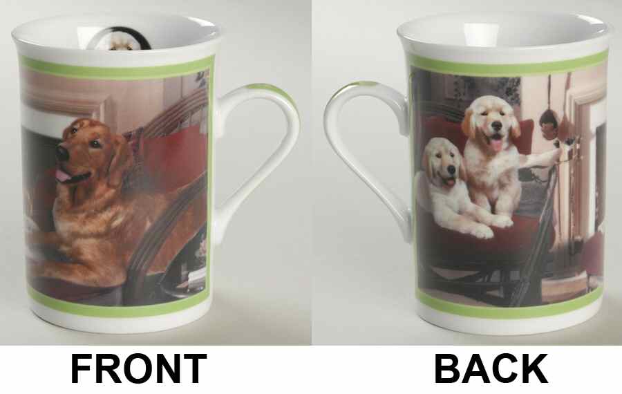 Gorgeous Goldens Retrievers Winter Evening - No Box by Danbury Mint-1