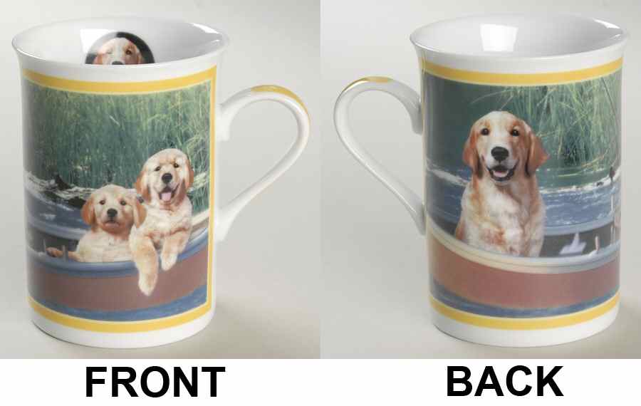 Gorgeous Goldens Retrievers Gone Fishin - No Box by Danbury Mint-1