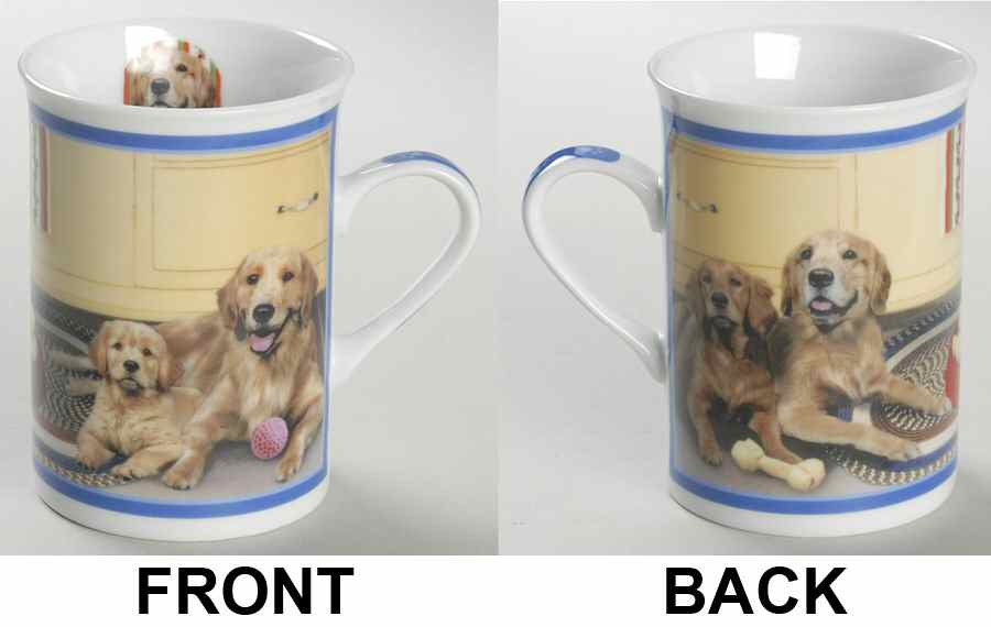 Gorgeous Goldens Retrievers Special Treat - No Box by Danbury Mint-1