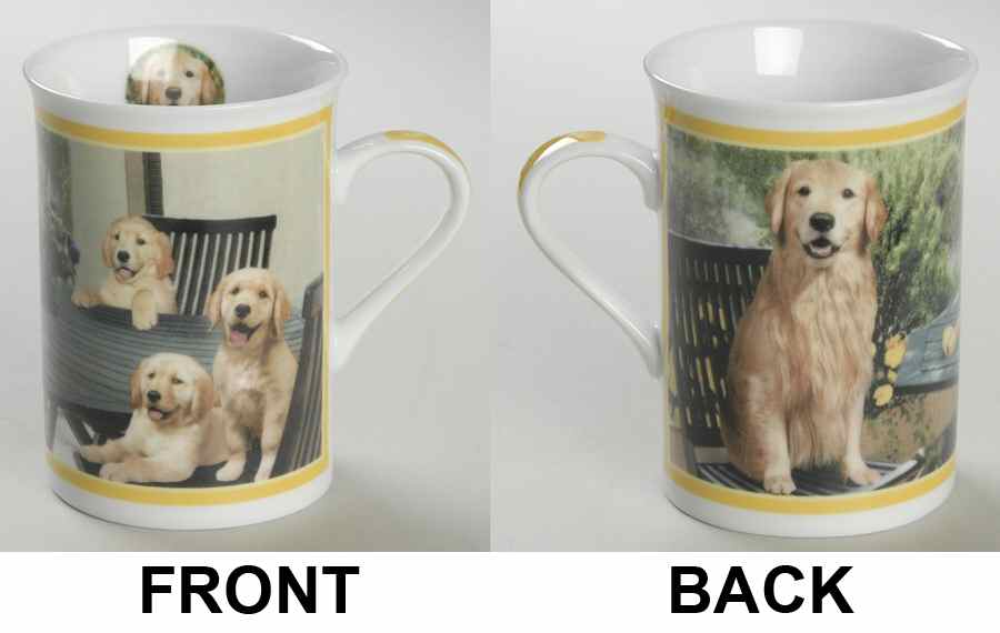 Gorgeous Goldens Retrievers Family Meal - No Box by Danbury Mint-1