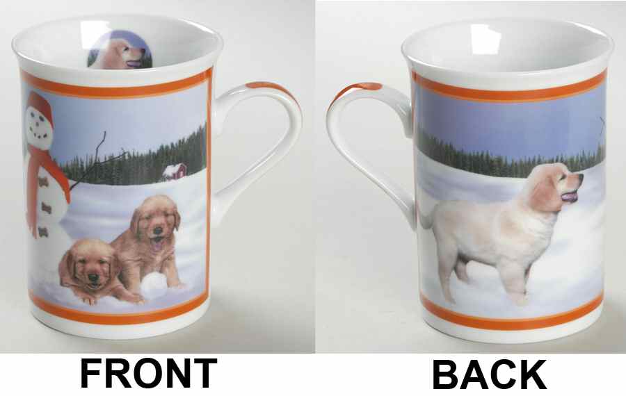 Gorgeous Goldens Retrievers Frosty Friends - No Box by Danbury Mint-1