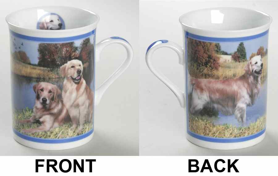Gorgeous Goldens Retrievers By The Lake - No Box by Danbury Mint-1