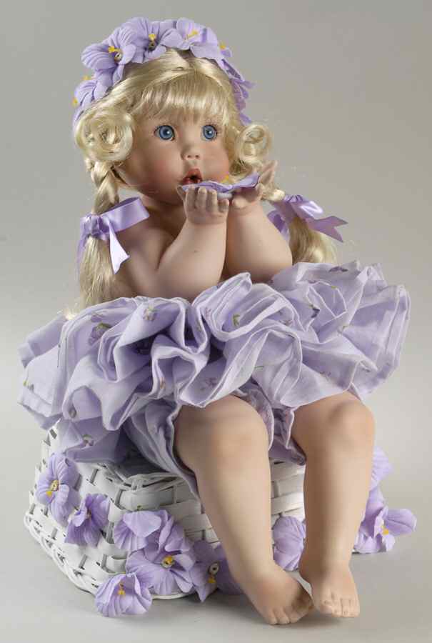 Wildflower Dolls Violet - No Box by Danbury Mint-1