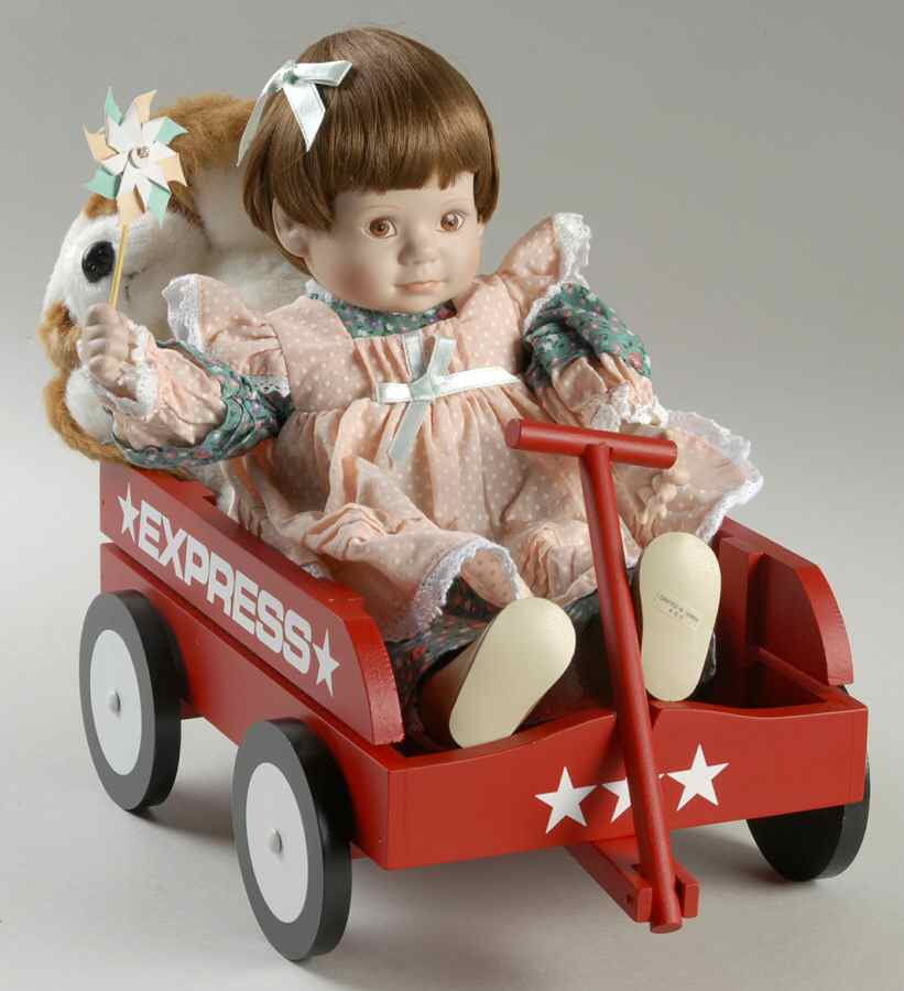 Dolls By Elke Hutchens Puppy Express - No Box by Danbury Mint-1
