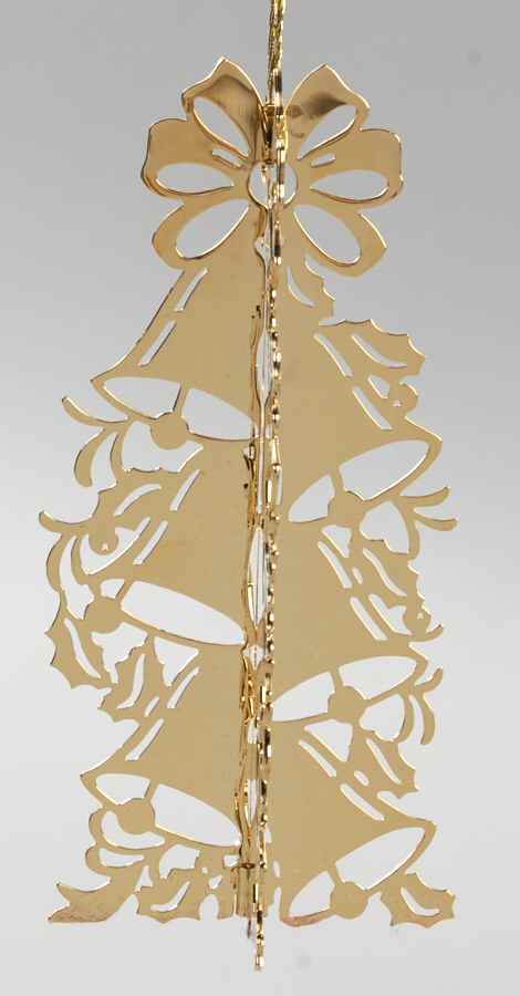 1982 Gold Christmas Ornament Collection Chimes - Boxed by Danbury Mint-1