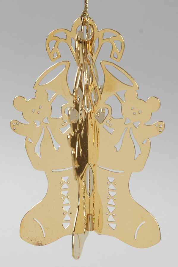 1982 Gold Christmas Ornament Collection Christmas Stockings - No Box by Danbury Mint-1