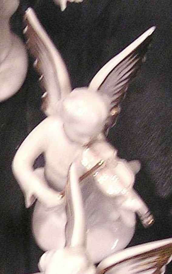 Angel Musicians-Gold Angel With Violin - No Box by Dresden (German)-1