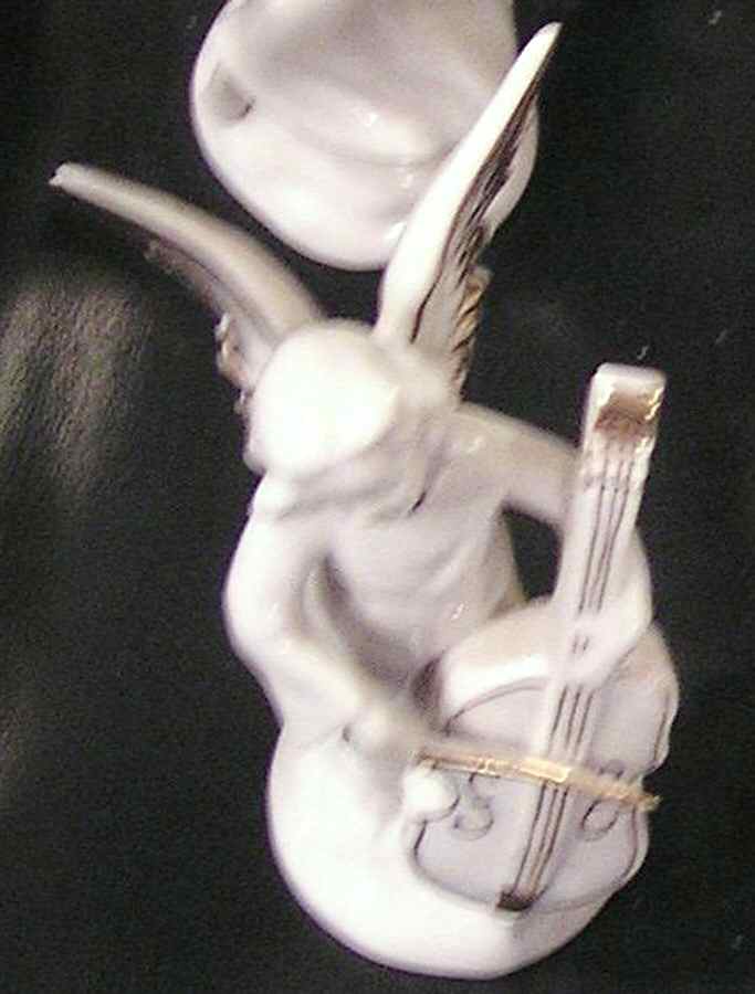 Angel Musicians-Gold Angel With Bass - No Box by Dresden (German)-1