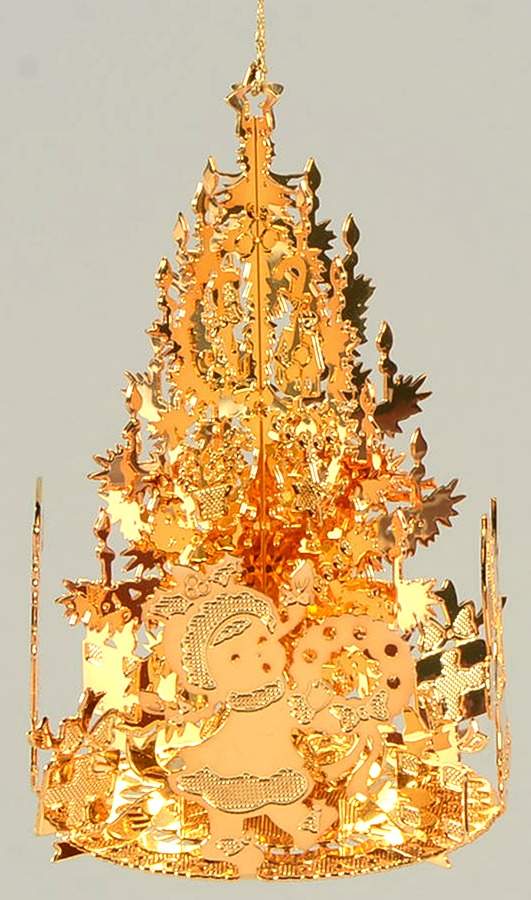 1992 Gold Christmas Ornament Collection Christmas Party - No Box by Danbury Mint-1