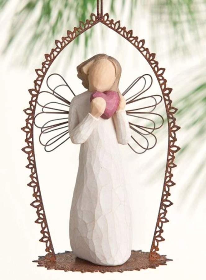Willow Tree Trellis Ornaments Angel Of The Heart - Boxed by Demdaco-1
