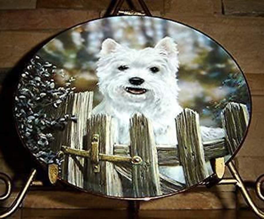West Highland Terriers May I Come In - No Box by Danbury Mint-1