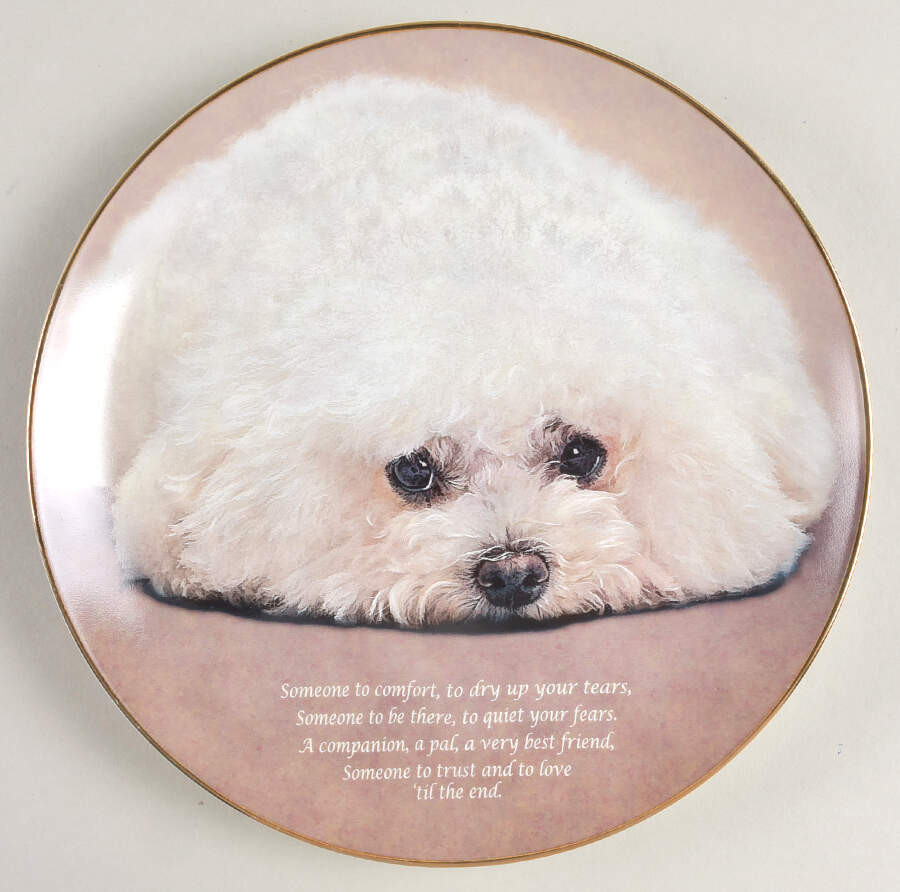 Cherished Bichons Someone To Comfort - No Box by Danbury Mint-1