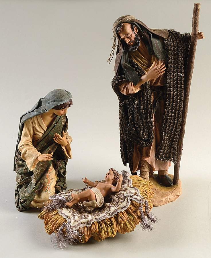 Neapolitan Nativity Holy Family-Boxed Set Of 4 - With Box by Department 56-1