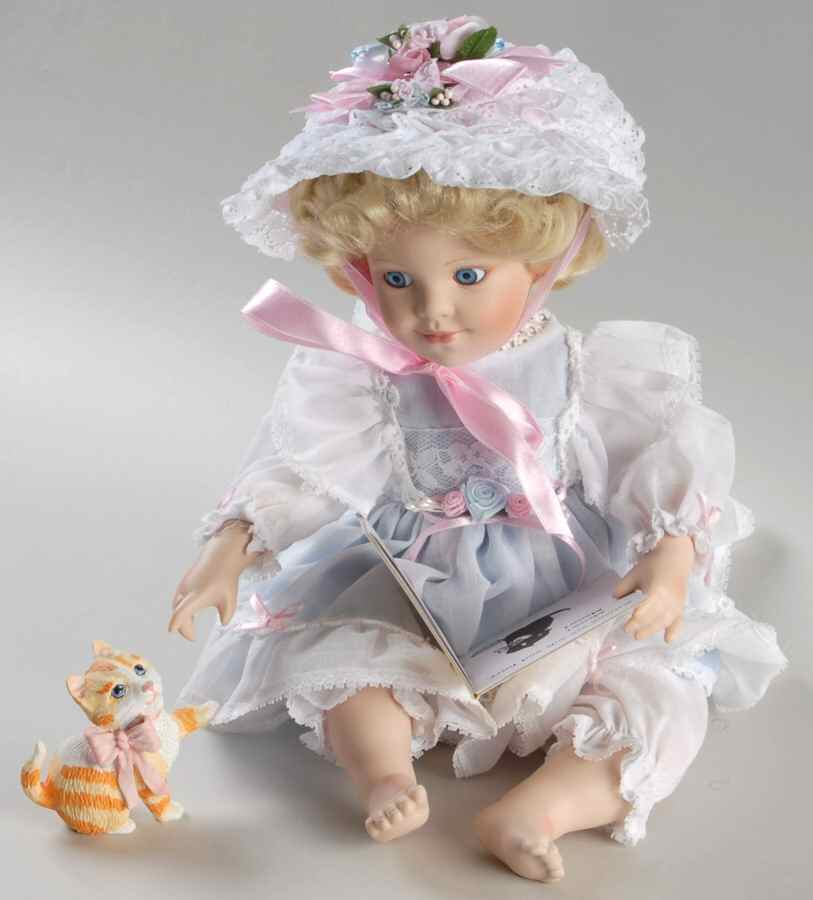 Purr-Fect Playmates Melanie W/ Kitten - No Box by Danbury Mint-1