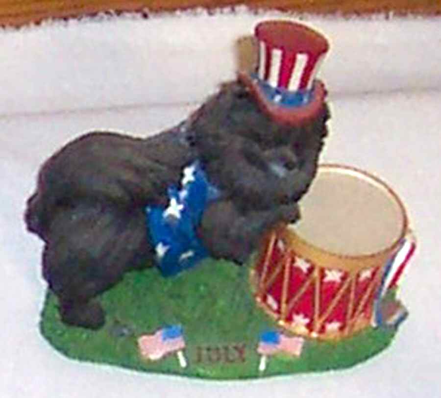 Pomeranian Perpetual Calendar July - No Box by Danbury Mint-1